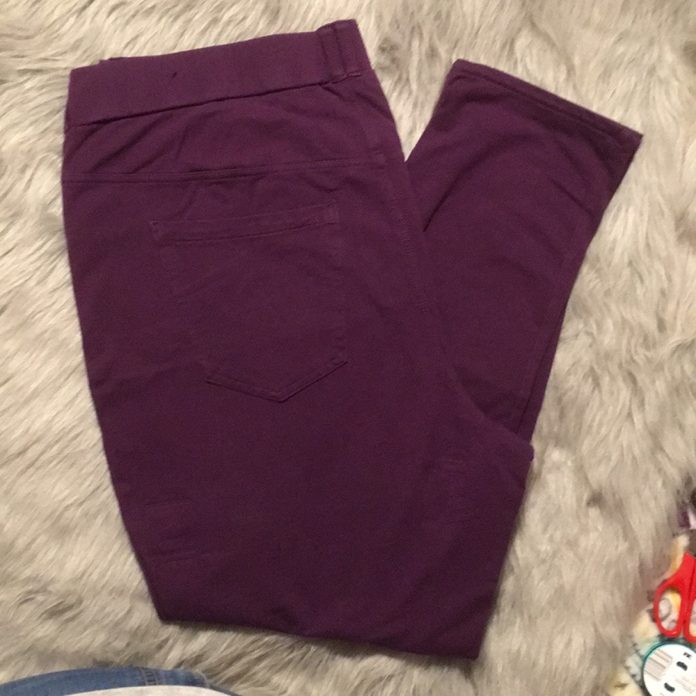 Lany Bryant size 24 knit legging purple